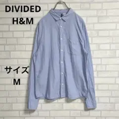 【DIVIDED ディバイデッド】長袖デニムシャツ　水色 M