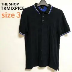 THE SHOP TKMIXPICE メンズ半袖ポロシャツ 黒 L相当 美品