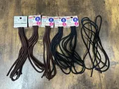 丸ゴム 茶色・黒 3本セット