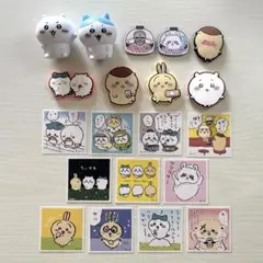 ちいかわ ソフビフィギュア ラバーマグネット シール ビッくらポン セット