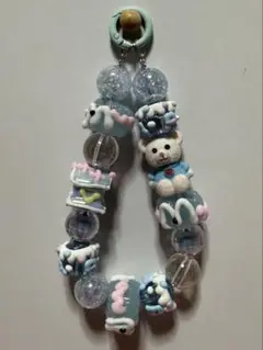 ハンドメイド　クマちゃんストラップ