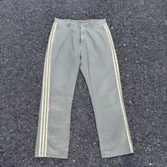 90s adidas 万国旗タグ work pants チノパン 三本ライン