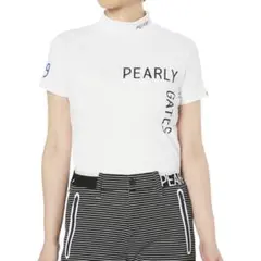 【美品】PEARLY GATES(パーリーゲイツ) 半袖 モックネッシャツ １