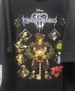 激レアXL キングダムハーツ 3 集合　プリントtシャツ　ブラック