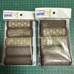 茶色とベージュの幾何学模様ロール 8個入り