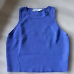 ZARA 紫色 タンクトップ Mサイズ