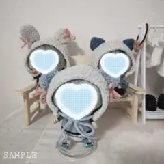 【オーダー】にじぱぺっと用 どうぶつボンネット
