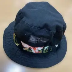 DL HEADWEAR バケットハット 黒 フローラル