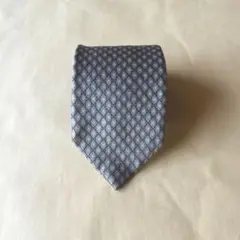 TED LAPIDUS メンズネクタイ ライトブルー×グレー　ドット