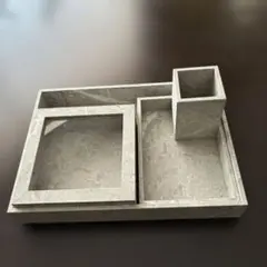 ダイソーマーブル調インテリアトレイセット