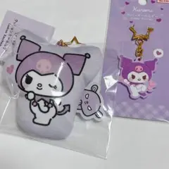 クロミ クッション　ラバー　キーホルダー 星型ストラップ付き　ダイソー