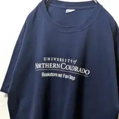 ジャージーズ ノーザンコロラド大学スタッフ Tシャツ ネイビー 紺色 古着