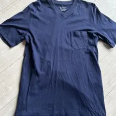 最終価格☆美品☆nano universe Lサイズ VネックTシャツ　ネイビー