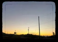 夕焼けの田舎風景