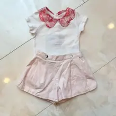 jacadi 襟付きロンパースとショートパンツ 18M