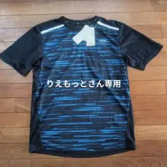 O JASPO TR-2100 スポーツTシャツ 黒/青 4700