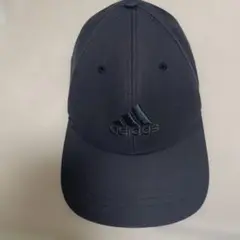 adidas ブラック キャップ　オレンジ　美品　メンズ57から60 おしゃれ