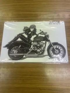 不二子 バイク ブリキ看板 レトロ 新品 アンティーク 壁掛け ルパン三世