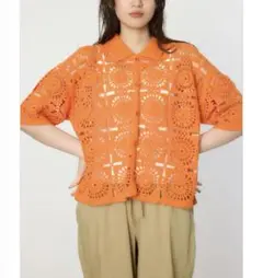 ロデオクラウンズワイドボウル クロシェカーディガン