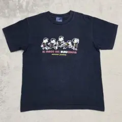 サッカージャンキー　jerry　イラスト　Tシャツ　ネイビー　メッシ　バルセロナ