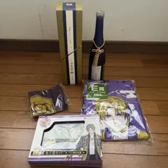 刀剣乱舞　へし切長谷部　グッズセット（菓子器・タオル・風呂敷・日本酒ボトル）