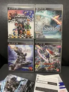 PS3 キングダムハーツ、エルシャダイ、ヴァンキッシュ、ガンダム　4本セット