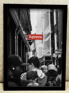 53 supreme アートポスター　アメリカンレトロ　額付き