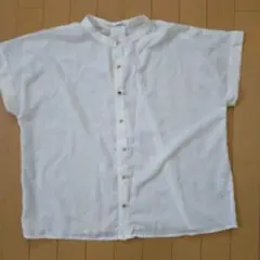ブラウス　白　半袖