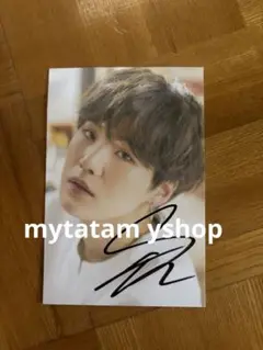 bts suga ユンギ 直筆サイン　オヌル　ポストカード