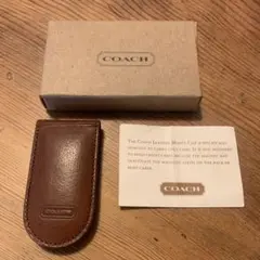 COACH レザー マネークリップ ブラウン　ヴィンテージ