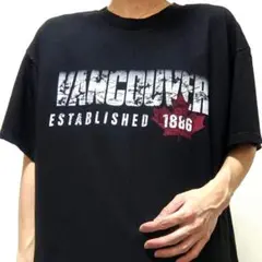 アルスタイルアパレル バンクーバー1886 Tシャツ ブラック黒色 L 古着