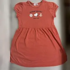 ファミリア　SNOOPY マリンデザイン 半袖ワンピース 110