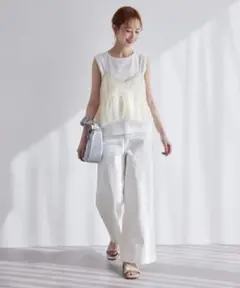 ROPE' PICNIC シャーリングチュールキャミセットトップス