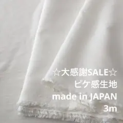 A3X/5771-01◆3m 感謝祭/綿ポリ混ピケ感生地/アパレルブランド