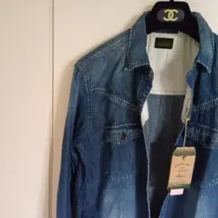 新品　GOHEMP　デニムシャツ　ヘンプコットン 長袖　М　日本製