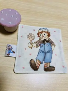 ハンドメイド　Raggedy Ann & Andy コースター 難あり