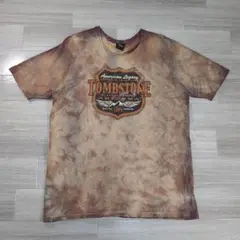 タイダイ tシャツ XL ブラウン