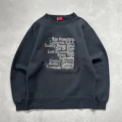 90s Levi's Red Tab メッセージスウェット usa古着 黒 短丈