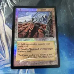 mtg 旧枠 初版foil 不毛の大地/Wasteland 英語 en その7
