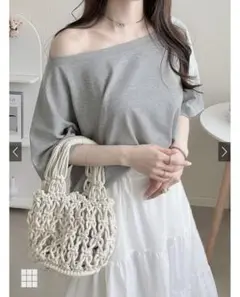 GRL オフショルダーTシャツ