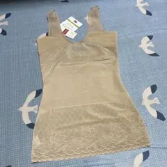 ワコールwingウエストスラリベージュ レース付き ボディスーツ Mサイズ