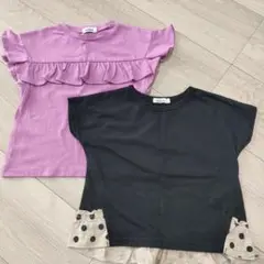 PAIR MANON フリル付きＴシャツ2枚セット サイズ90