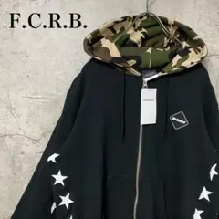 【超人気◎】F.C.R.B. パーカー ビックロゴ 迷彩 星 新品 完売モデル◎