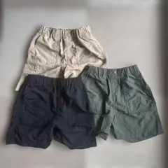 ユニクロ新品110KIDS ハーフパンツ 3点セット
