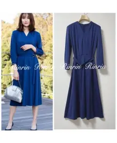 【美品】ANAYI ウールロングワンピース 36