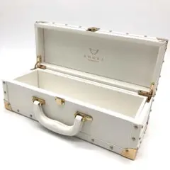 エンジェルシャンパン　ブリュットロゼ　ホワイト　レザー　ゴールド金具