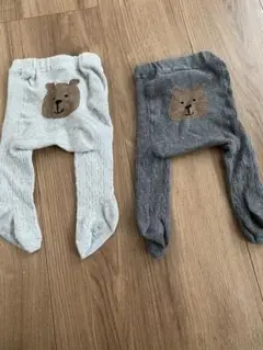 ベビータイツ2点セット GAP くまケツ　ケツくた