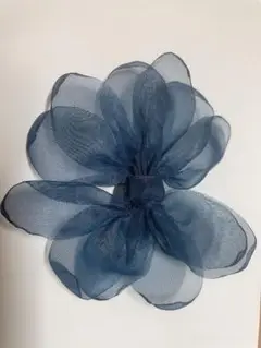 ＊ネイビーシフォンコサージュ＊