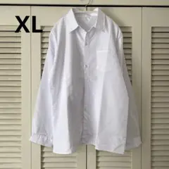 【men's】綿100% Yシャツ　ブラウス　ホワイト　XL