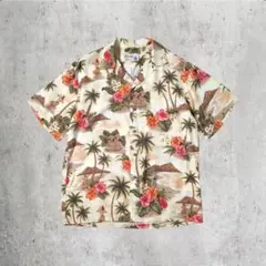 【90s_vintage】IOLANI usa製rayonアロハシャツ アメカジ